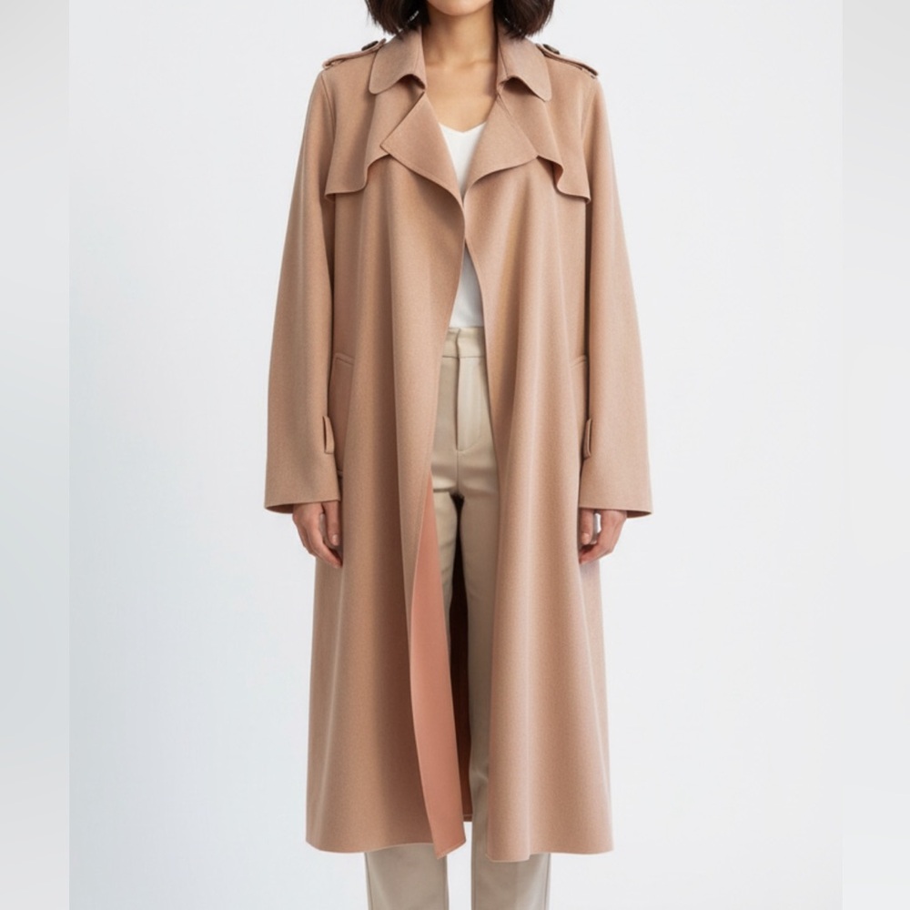 Elegant Light Pink Women's Coat